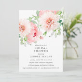 ワイルドガーデンダリアブーケブライダルシャワー結婚ズ 招待状 (スタンド正面)