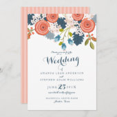 ワイルドガーデンフローラ結婚式招待状 招待状 (正面/裏面)