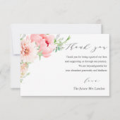 ワイルドガーデン結婚ダリア感謝していズユー サンキューカード (正面)