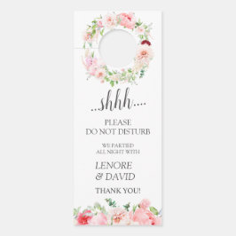 ワイルドガーデン結婚フローラのゲストは邪魔しない ドアノブサイン