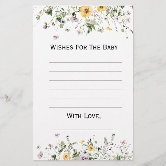 ワイルドガーデン開花が赤ちゃんのシャワーを望む (正面)