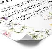 ワイルドガーデン開花レイトナイトおむつサイン ポスター (角)