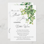 ワイルドガーデン離れブライダルシャワー 招待状 (正面/裏面)