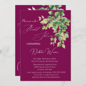 ワイルドガーデン離れブライダルシャワー 招待状 (正面/裏面)