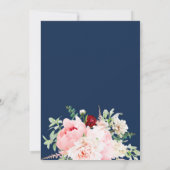 ワイルドガーデン | フラワーモノグラム ウェディング 招待状 (裏面)