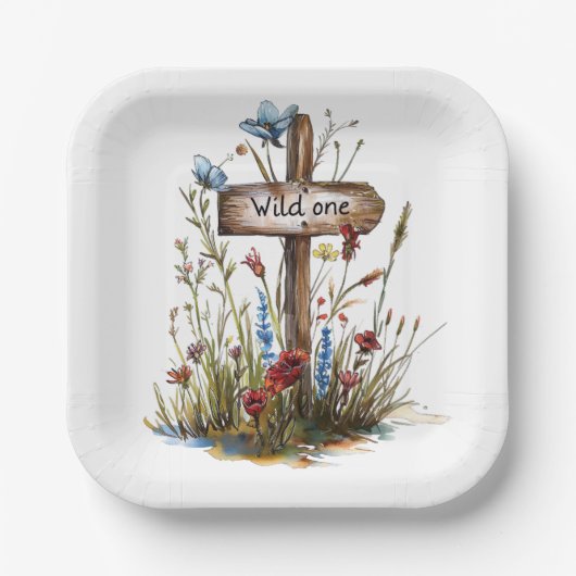ワイルドガーリーワン紙プレート ペーパープレート (正面)