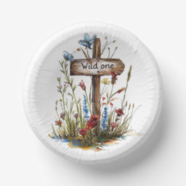 ワイルドガーリーワン紙プレート ペーパーボウル