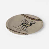 ワイルドガールズウッドランドディアー2歳の誕生日 ペーパープレート (アングル)