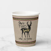 ワイルドガールズウッドランドディアー2歳の誕生日 紙コップ (裏面)