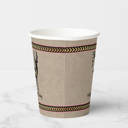 ワイルドガールズウッドランドディアー2歳の誕生日 紙コップ (右)