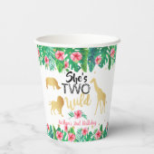 ワイルドガールズセカンドバースデーパーティー 紙コップ (裏面)