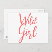 ワイルドガール（フェミニスト表現） ポストカード (正面/裏面)