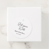 ワイルドガール ブライズシャワー 名前 日付 シンプル ミニ フェイバータグ (インサイチュ)