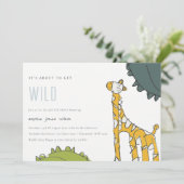 ワイルドキッディオ描ニー年齢誕生日招待状 サンキューカード (スタンド正面)