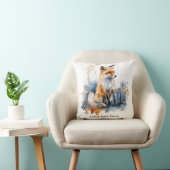 ワイルドキツネのウイスパーズの水彩カスタムで クッション (椅子)