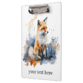 ワイルドキツネのウイスパーズの水彩カスタムで クリップボード (左)