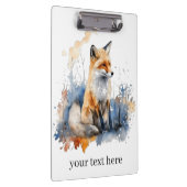 ワイルドキツネのウイスパーズの水彩カスタムで クリップボード (右)