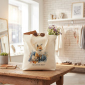 ワイルドキツネのウイスパーズの水彩カスタムで トートバッグ