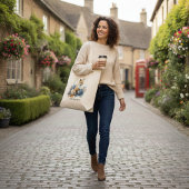 ワイルドキツネのウイスパーズの水彩カスタムで トートバッグ