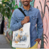 ワイルドキツネのウイスパーズの水彩カスタムで トートバッグ