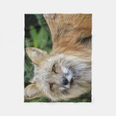 ワイルドキツネ フリースブランケット (正面)