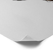 ワイルドキャッツクローがデザインを抜ける – 青 ポスター (角)