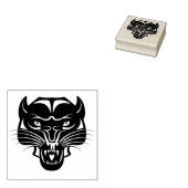 ワイルドキャットアートスタンプ ラバースタンプ (押印)