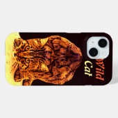 ワイルドキャットキットイエローブラウン Case-Mate iPhoneケース (裏面 (横))