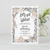 ワイルドキャットジャングルの誕生日パーティーへの招待 招待状 (スタンド正面)