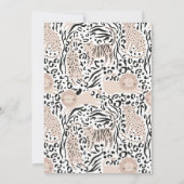 ワイルドキャットジャングルの誕生日パーティーへの招待 招待状 (裏面)