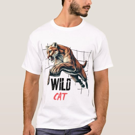 ワイルドキャットタイガー Tシャツ (正面)