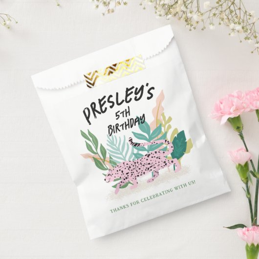 ワイルドキャットパーティー動物パーソナライズされたのバッグ フェイバーバッグ (封をした状態)