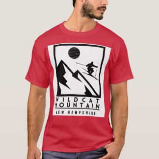 ワイルドキャットマウンテンのニューハンプシャーアメリカスキー Tシャツ
