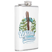 ワイルドキャットマウンテンニューハンプシャースキーポスターコーヒーM フラスク (右)