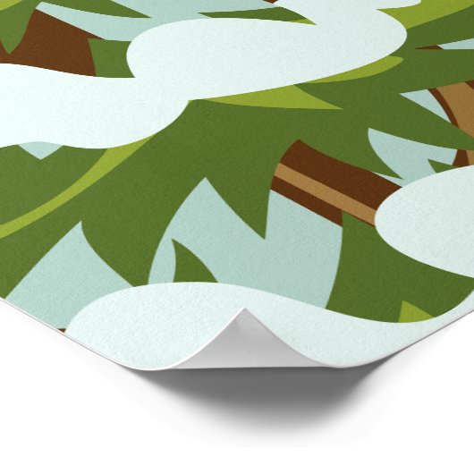 ワイルドキャットマウンテンニューハンプシャースキーポスター ポスター (角)