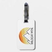 ワイルドキャットマウンテンニューハンプシャーレトロ ラゲッジタグ (裏面縦)