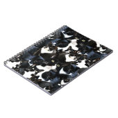 ワイルドキャットマドネスおもしろい子猫フォトコラージュアート ノートブック (左側)