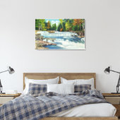 ワイルドキャットリバーとジャクソンの滝 キャンバスプリント (インサイチュ (寝室))