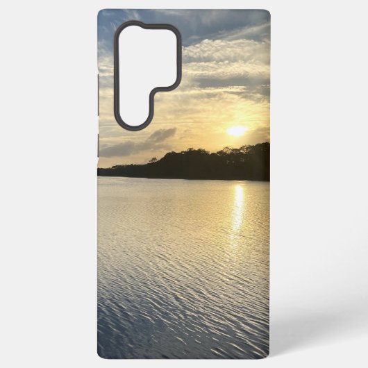 ワイルドキャットレイクサムスン電話ケースでの日没 SAMSUNG GALAXYケース (裏面)