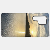 ワイルドキャットレイクサムスン電話ケースでの日没 SAMSUNG GALAXYケース (裏面横)