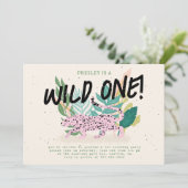 ワイルドキャット子供の誕生日パーティの招待状 招待状 (スタンド正面)