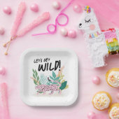 ワイルドキャット子供の誕生日パーティー紙プレート ペーパープレート (パーティー)