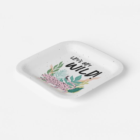 ワイルドキャット子供の誕生日パーティー紙プレート ペーパープレート (傾斜あり)