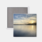 ワイルドキャット湖に沈む夕日 マグネット (正面/裏面)