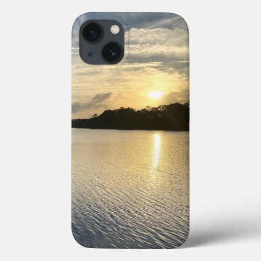 ワイルドキャット湖のiPhoneケースの夕日 Case-Mate iPhoneケース (裏面)