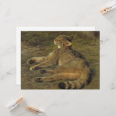ワイルドキャット(by Rosa Bonheur) カード (正面/裏面インサイチュ)