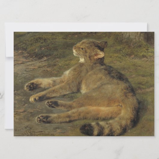 ワイルドキャット(by Rosa Bonheur) カード (正面)