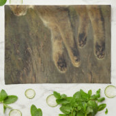 ワイルドキャット(by Rosa Bonheur) キッチンタオル (折り畳み)