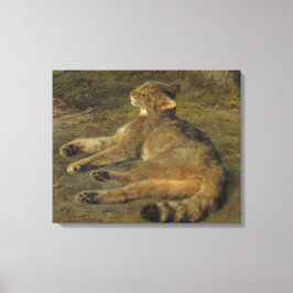 ワイルドキャット(by Rosa Bonheur) キャンバスプリント