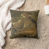 ワイルドキャット(by Rosa Bonheur) クッション (ブランケット)